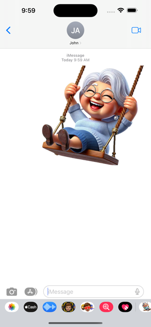 Granny Swing StickersiPhone版