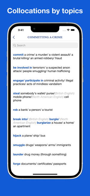 EnglishCollocationsByTopicsiPhone版