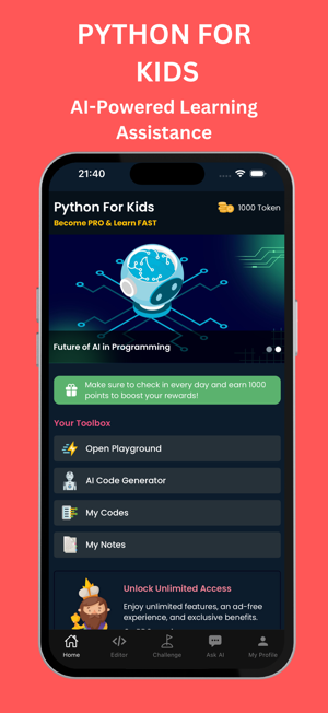 Python for Kids: Learn with AIiPhone版