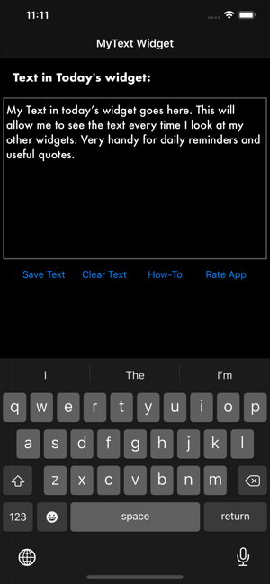 MyTextWidgetiPhone版