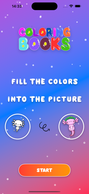 Axolotl Coloring PageiPhone版