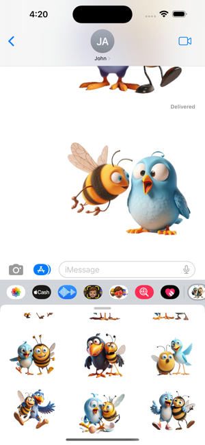 Birds and the Bees StickersiPhone版