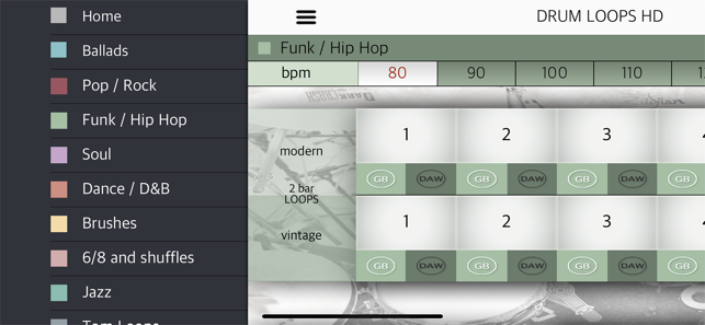 DrumLoopsHDiPhone版