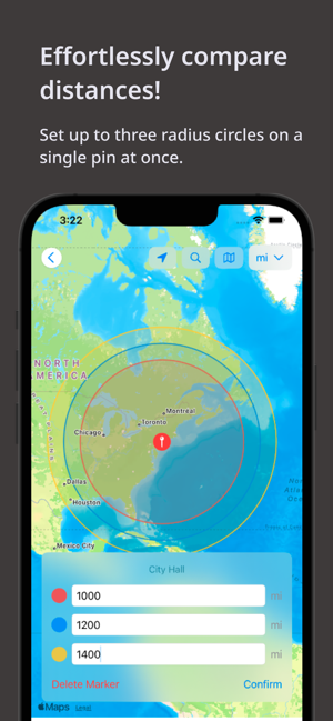 Radius On Map: Draw CirclesiPhone版