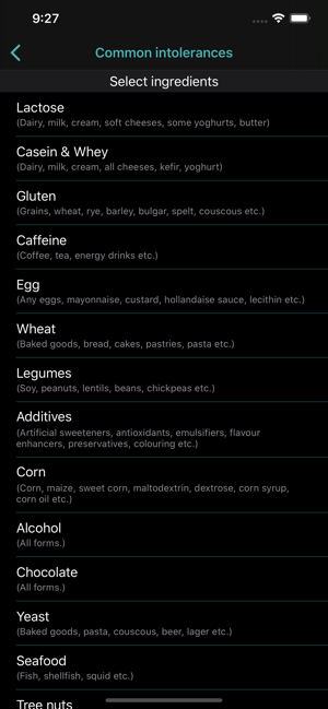 FoodIntoleranceTrackeriPhone版