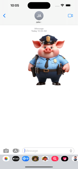 Police Piglet StickersiPhone版