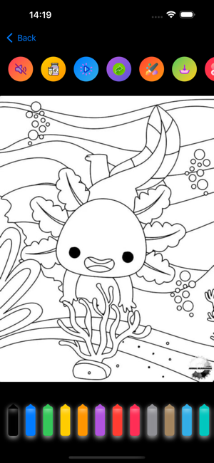 Axolotl Coloring PageiPhone版