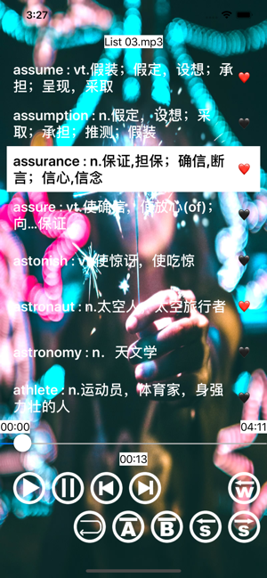 单词播放器iPhone版