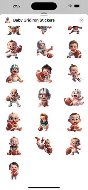 Baby Gridiron StickersiPhone版