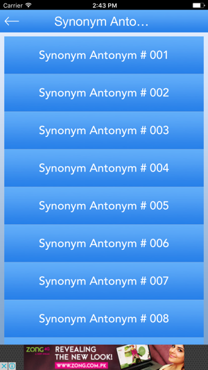 EnglishSynonymAntonymiPhone版