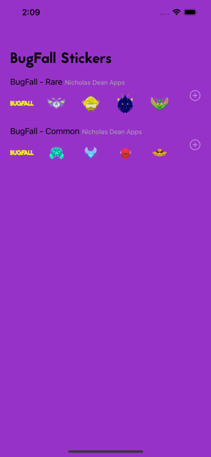 BugFallStickersforWhatsAppiPhone版