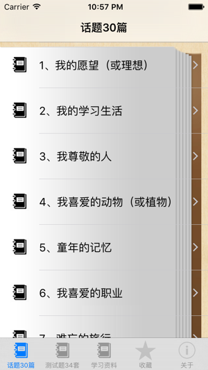 普通話測試題34套、測試話題30篇iPhone版