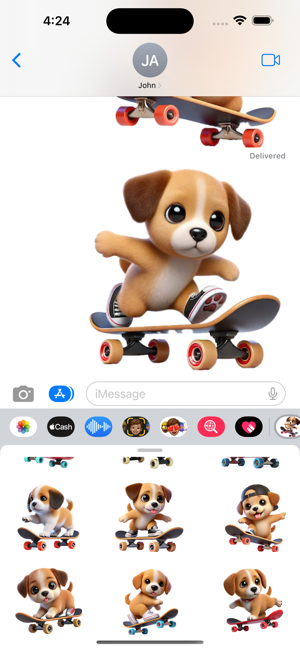 Skateboard Puppy StickersiPhone版