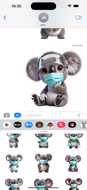 Koala Mask StickersiPhone版