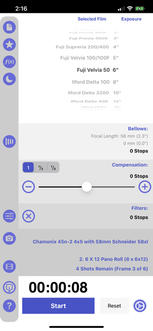 ReciprocityTimeriPhone版