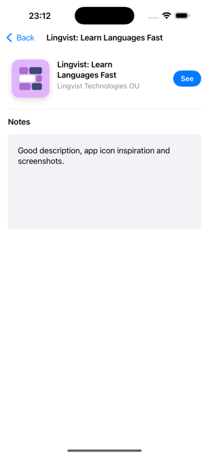 Track AppStore apps, AppTrackiPhone版