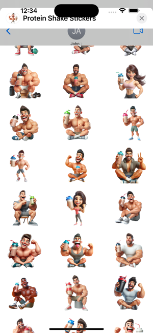 Protein Shake StickersiPhone版