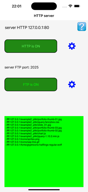 HTTP web serveriPhone版