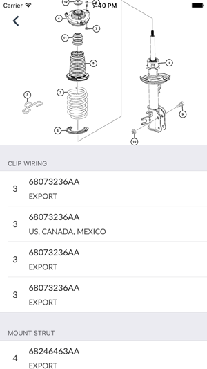 CarPartsforChrysleriPhone版