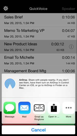 QuickVoice2TextEmail(PRORecorder)iPhone版