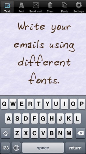 手写的电子邮件iPhone版