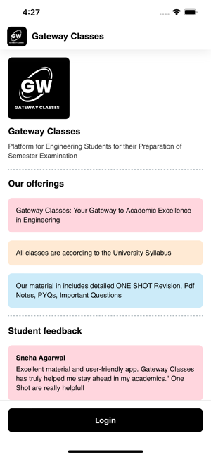 Gateway ClassesiPhone版