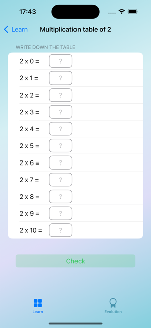 Learn tables!iPhone版