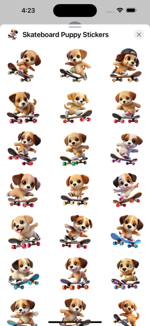 Skateboard Puppy StickersiPhone版