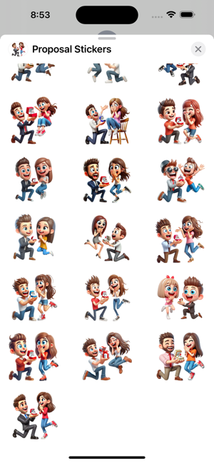 Proposal StickersiPhone版