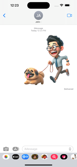 Pekinese Walking StickersiPhone版