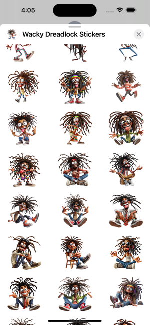 Wacky Dreadlock StickersiPhone版