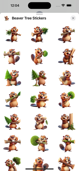 Beaver Tree StickersiPhone版