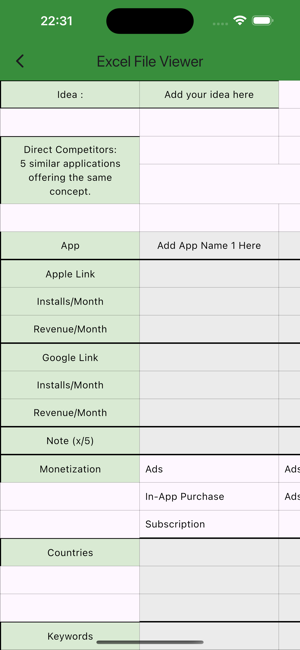 Make Spreadsheet: Excel ReaderiPhone版