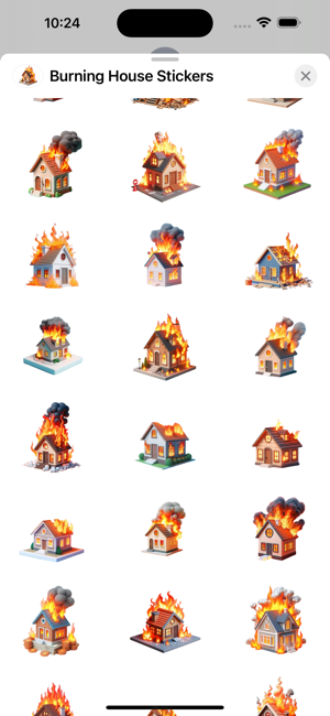 Burning House StickersiPhone版