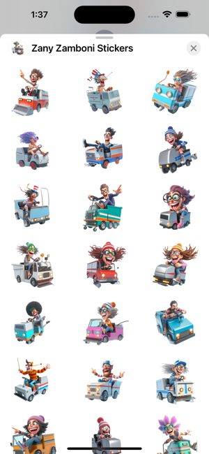 Zany Zamboni StickersiPhone版