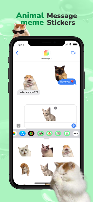 Message stickers : animal memeiPhone版