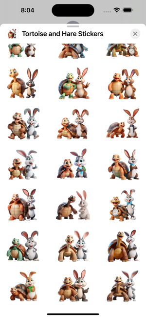 Tortoise and Hare StickersiPhone版