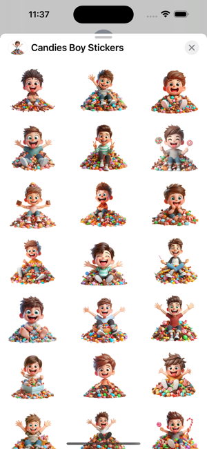 Candies Boy StickersiPhone版