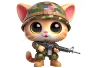 Army Kitten StickersiPhone版