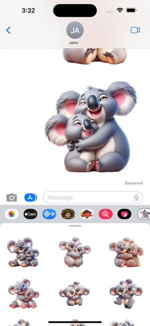 Koala Cuddle StickersiPhone版