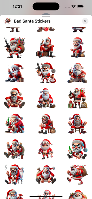 Bad Santa StickersiPhone版