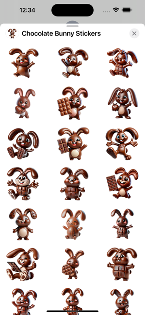 Chocolate Bunny StickersiPhone版