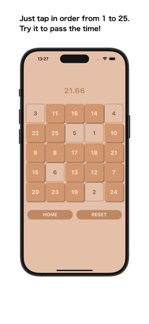 TAP NUMBER 1 to 25iPhone版