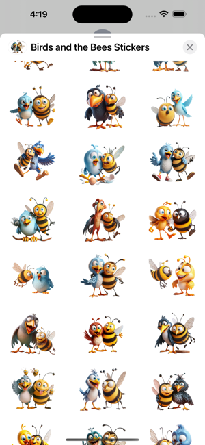 Birds and the Bees StickersiPhone版