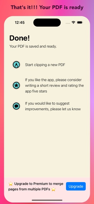 PDF Clip SnipiPhone版