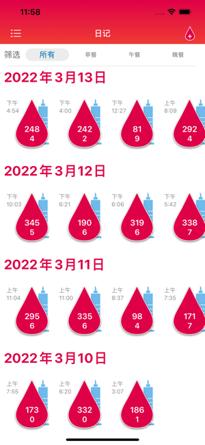 血糖日記iPhone版