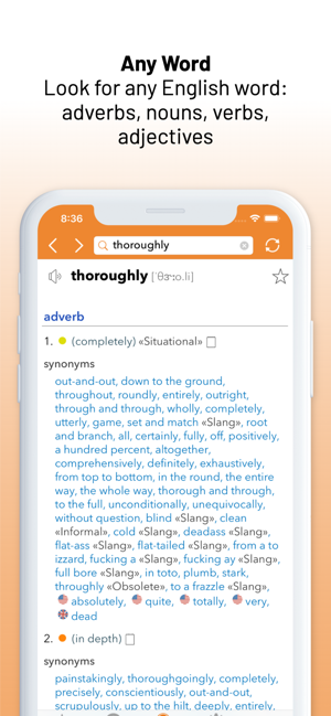 EnglishThesaurusiPhone版