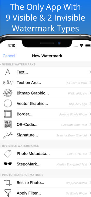 iWatermark+标志照片和视频iPhone版