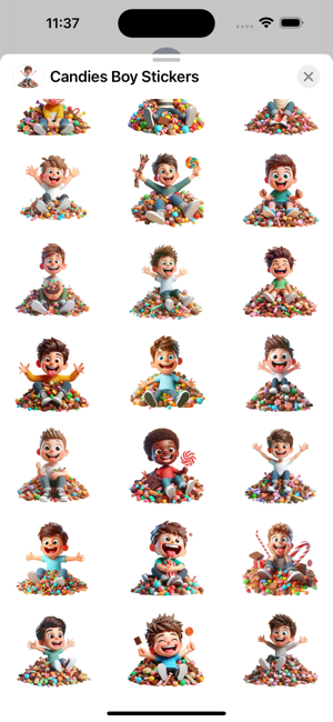 Candies Boy StickersiPhone版