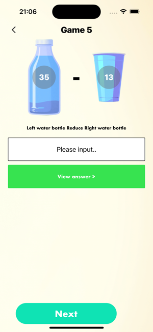 Pour water and compare gameiPhone版